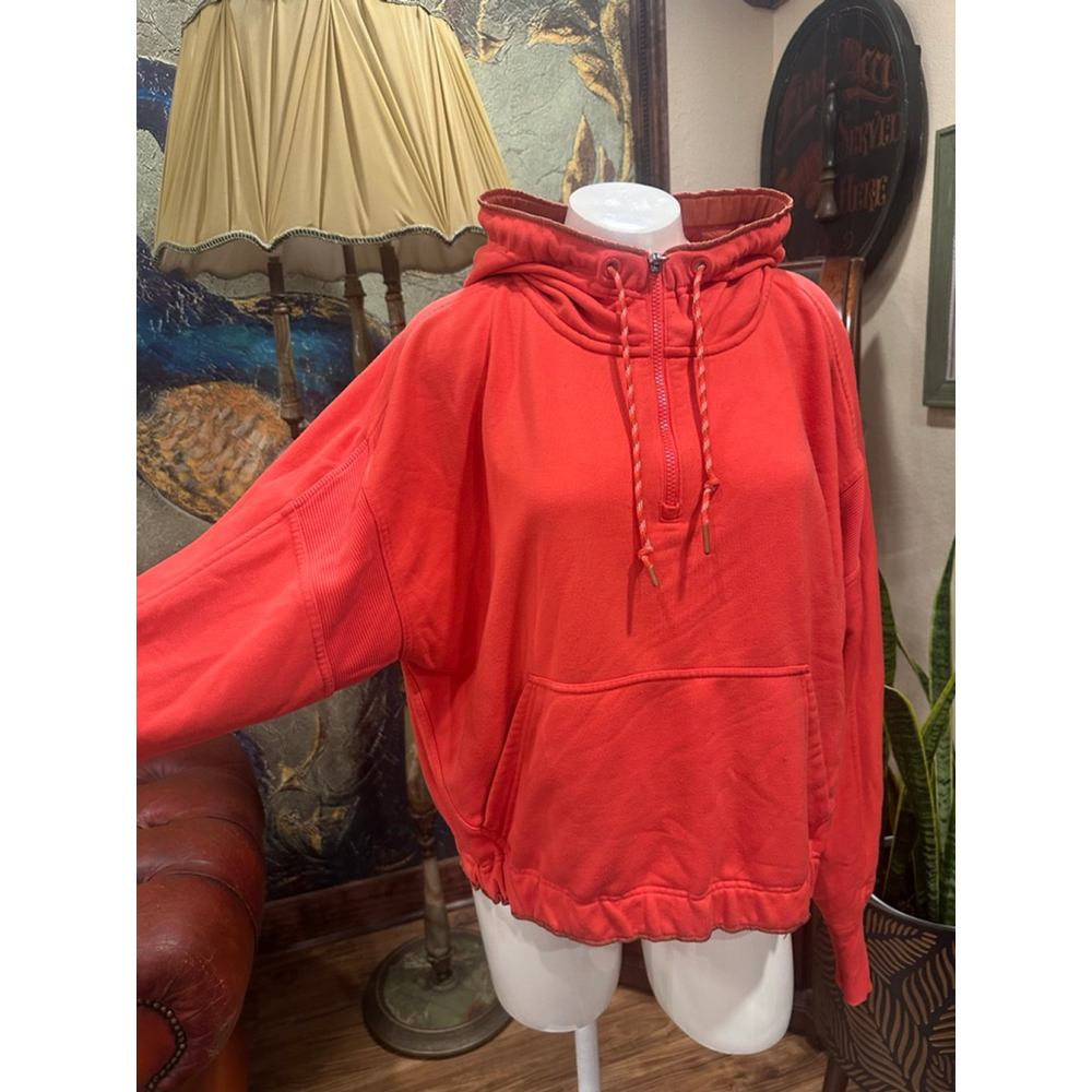 ATHLETA Red Retrograde Half Zip Pullover Hoodie S… - image 6